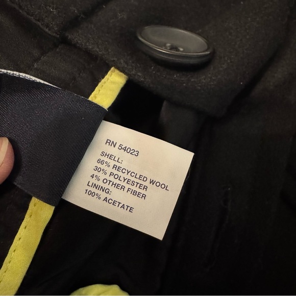 GAP womens black mini skirt 4 wool blend button up fully lined Y2K 90s 2000s - Picture 11 of 15